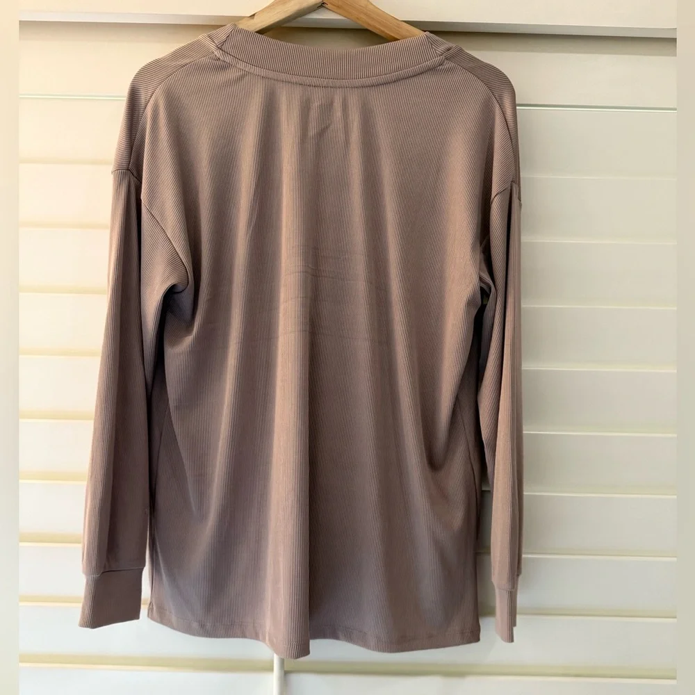 Live 2 Lounge Tan Button-Up Cardigan - Picture 2 of 3
